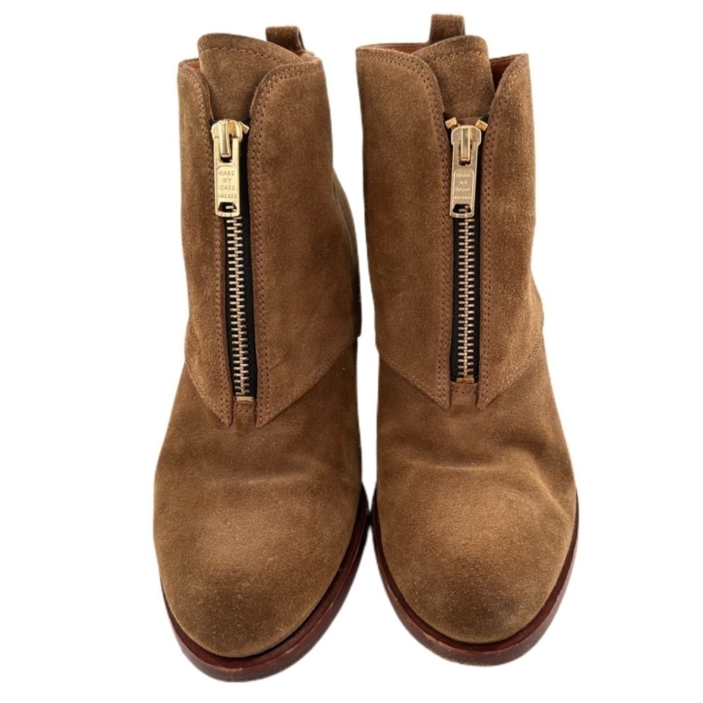Marc Marc Jacobs Crosta ankle booties size 38 brown suede zip up western boots - Picture 3 of 11